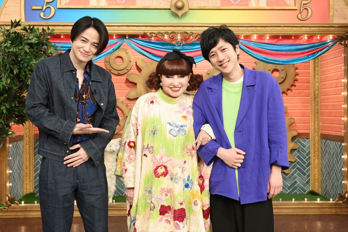 『ニノさん』に出演する(左から)菊池風磨、黒柳徹子、二宮和也