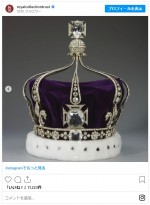 1911年のジョージ5世の戴冠式でメアリー王妃が身に着けた王冠　※「Royal Collection Trust」インスタグラム