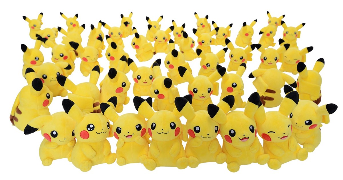 ポケモンセンター「ピカチュウキャンペーン」開催へ! 個性豊かなぬいぐるみが登場