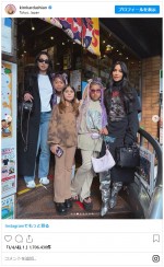 キム・カーダシアンが子どもたちと来日　※「キム・カーダシアン」インスタグラム