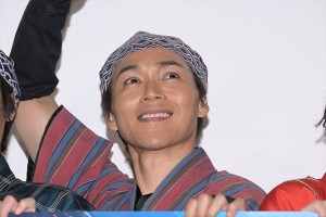 白川裕二郎、Vシネクスト『忍風戦隊ハリケンジャーでござる！シュシュッと 20th anniversary』完成披露舞台挨拶に登場
