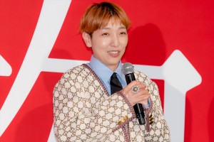 安藤サクラ、映画『怪物』完成披露試写会に登場