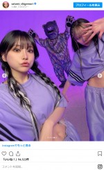重盛さと美、新曲「GULLIVER」のオフショット披露　※「重盛さと美」インスタグラム