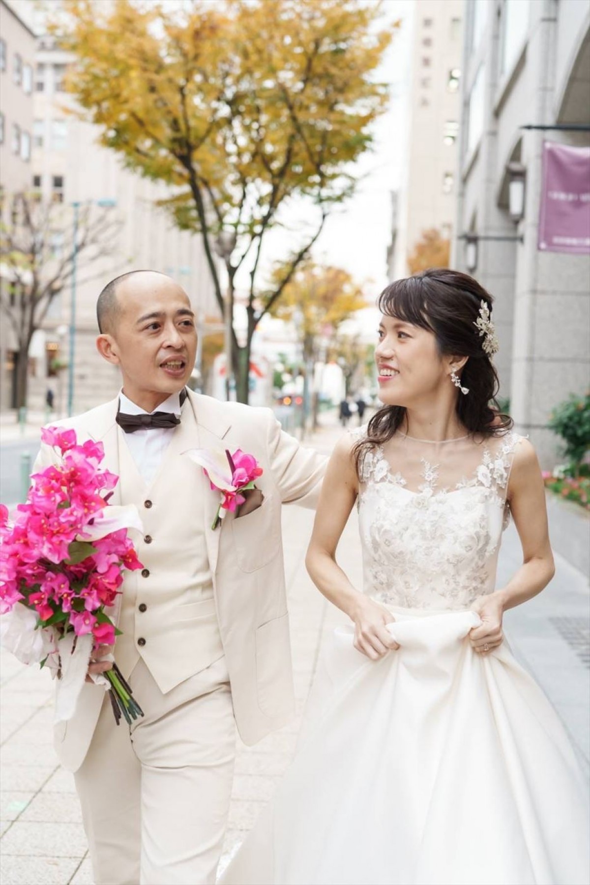 憧れの先輩と35年越しにゴールインしたドラマチックなラブストーリーが明かされる！　今週の『新婚さん』