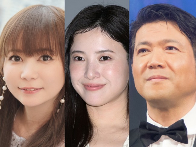 （左から）中川翔子、吉高由里子、別所哲也