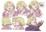 テレビアニメ『ミギとダリ』キャラクター設定画：園山洋子（CV：三石琴乃）
