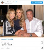 シルヴェスター・スタローンの誕生日を祝う写真を公開したジェニファー・フレイヴィン　※「ジェニファー・フレイヴィン」インスタグラム