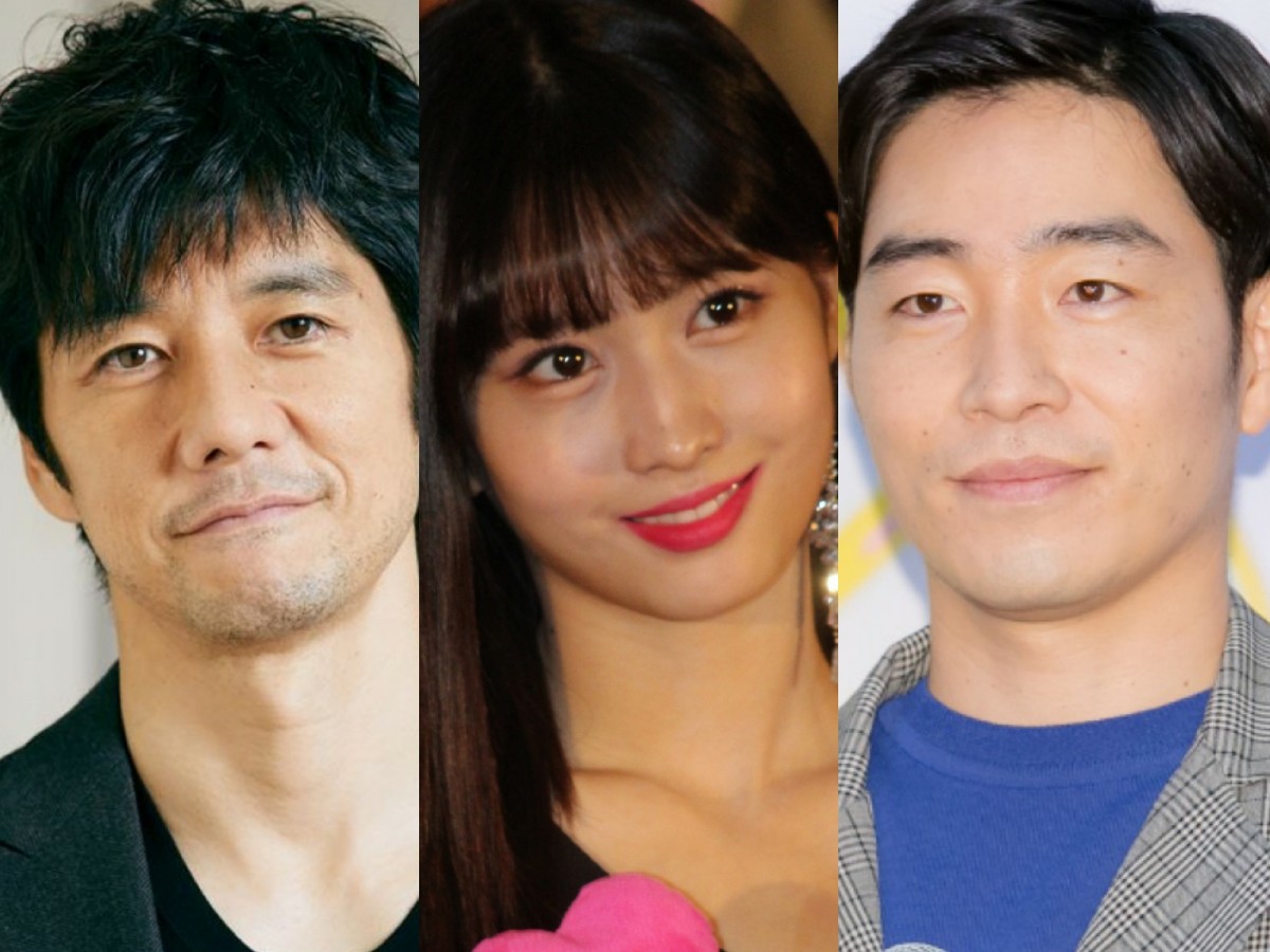 (左から)西島秀俊、TWICE・モモ、ジャルジャル・後藤淳平