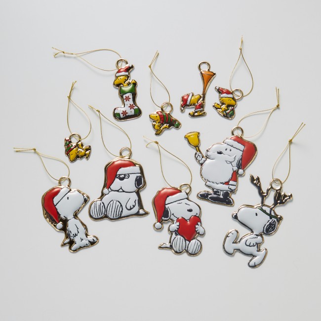 SNOOPYサンタと 仲間のオーナメントの3体セット SNOOPYサンタと 仲間の
