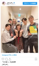 （写真左から）なだぎ武、近藤公園、竹中直人、上野樹里、三浦宏規、玉木宏　※「上野樹里」インスタグラム