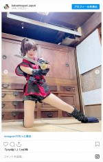 さゆり、かわいすぎるくノ一コスプレを披露　※「かつみさゆり・さゆり」インスタグラム