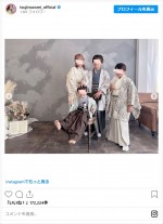 辻希美＆杉浦太陽、三男・幸空くんの七五三で家族ショット撮影 ※「辻希美」インスタグラム