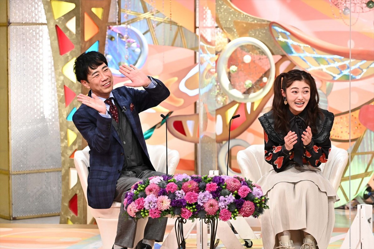 収録中も熱いキスの嵐!?　情熱的ブラジル人妻の国際結婚夫婦登場、今週の『新婚さん』