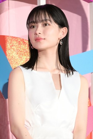 畑芽育、映画『なのに、千輝くんが甘すぎる。』完成披露試写会に登場