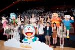 『映画ドラえもん のび太と空の理想郷』完成報告会＆完成披露試写会にて