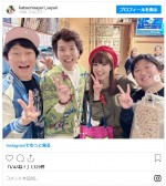 （左から）かつみ、辻、さゆり、ケツ　※「かつみさゆり・さゆり」インスタグラム