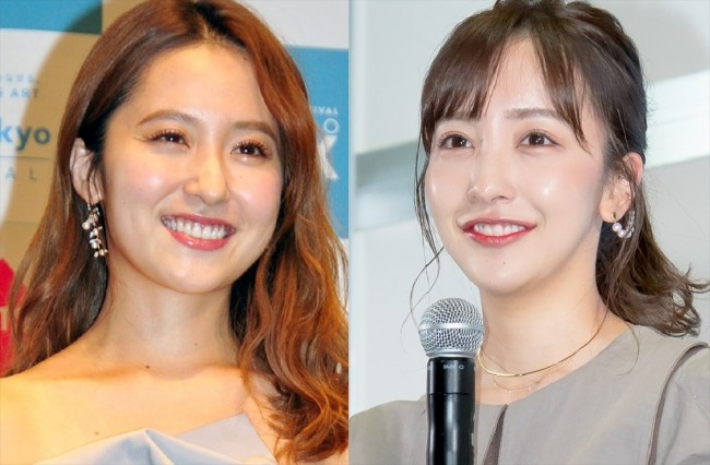 （左から）衛藤美彩、板野友美