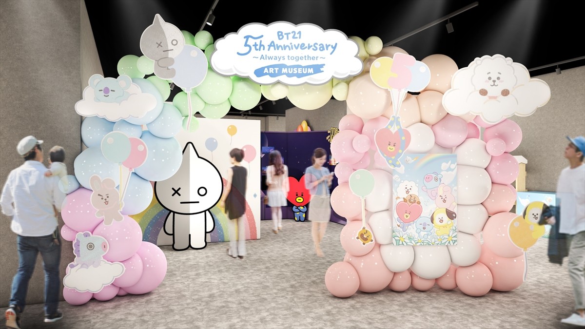 BT21の“5周年を祝う企画展”、東京・大阪・福岡で開催決定！　BTSによる貴重な原画も展示