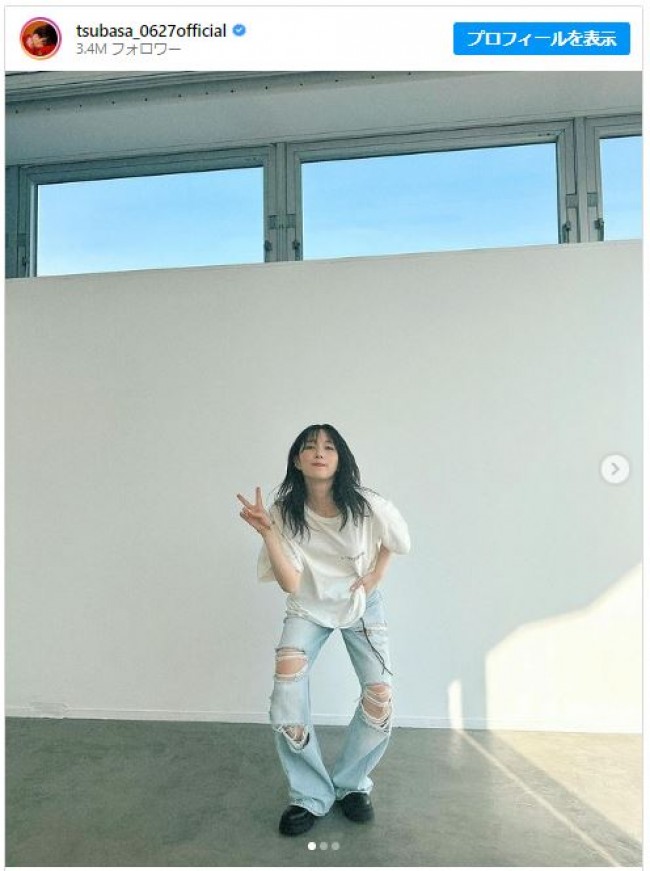 もはや何を着てもかわいいレベル…！　※「本田翼」インスタグラム