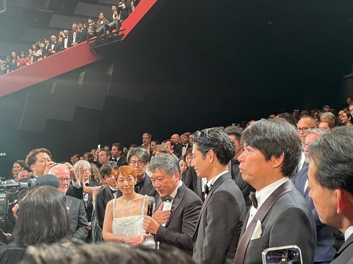 安藤サクラ「地響きのような拍手で圧倒されました」　是枝裕和監督作『怪物』、カンヌ上映で9分半に及ぶ拍手と歓声
