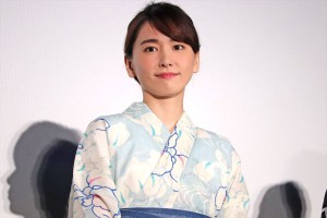 新垣結衣、『劇場版コード・ブルー ‐ドクターヘリ緊急救命‐』大ヒット御礼舞台あいさつ（2018年）にて