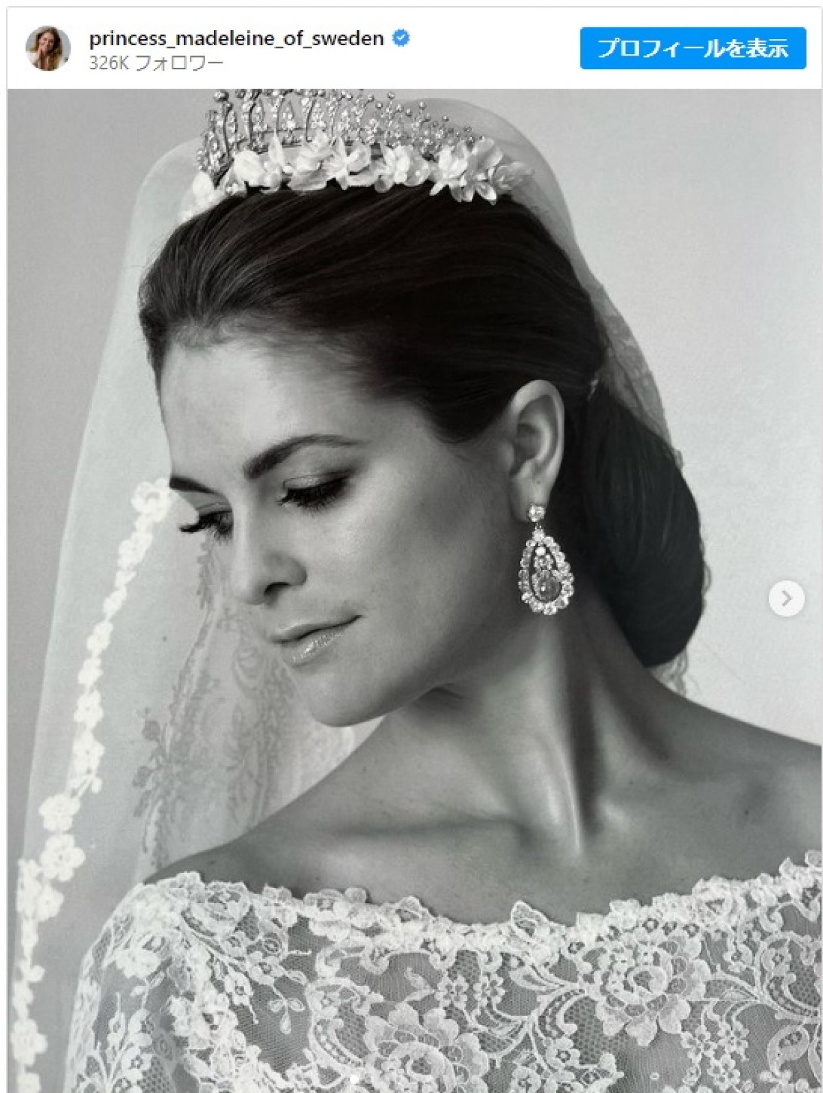 スウェーデン王室マデレーン王女、結婚10周年に秘蔵ショットを多数公開