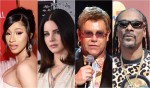 （左から）カーディ・B、ラナ・デル・レイ、エルトン・ジョン、スヌープ・ドッグ