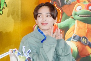 世琉弥、映画『ミュータント・タートルズ：ミュータント・パニック！』日本語吹替版完成報告会見に登場