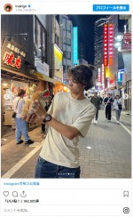 『ONE PIECE』ルフィ役イニャキ・ゴドイ、渋谷を“親友”と満喫するショットを公開　※「イニャキ・ゴドイ」インスタグラム