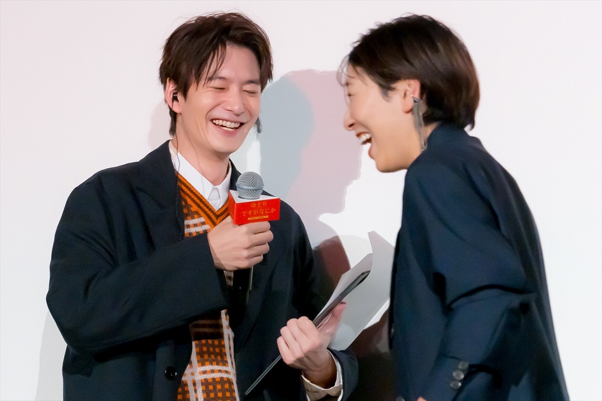 岡田将生、人生初の舞台あいさつMCに挑戦　松坂桃李の言葉に涙見せる