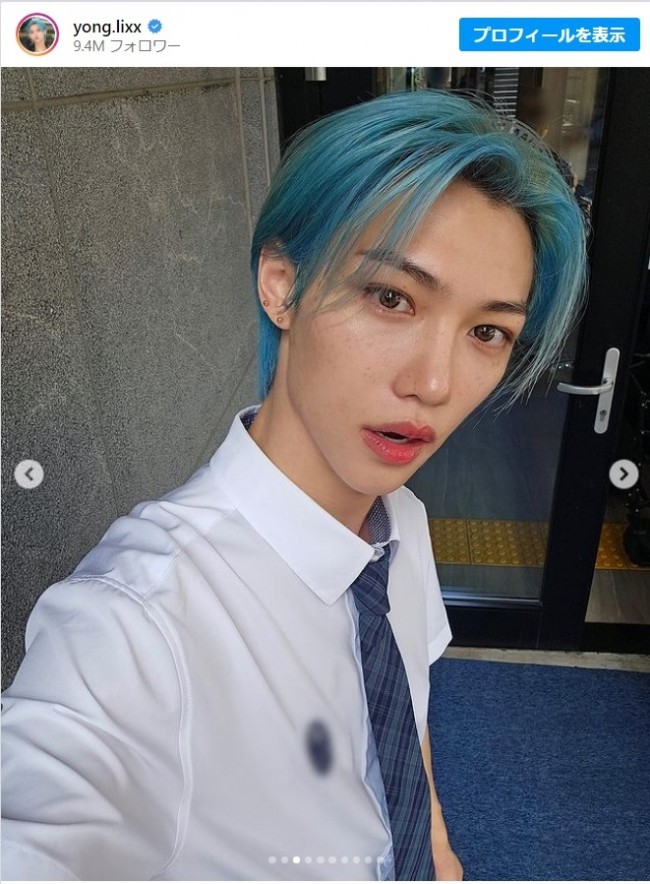 写真）Stray Kids フィリックス、学生服姿が「憧れの先輩すぎる」と