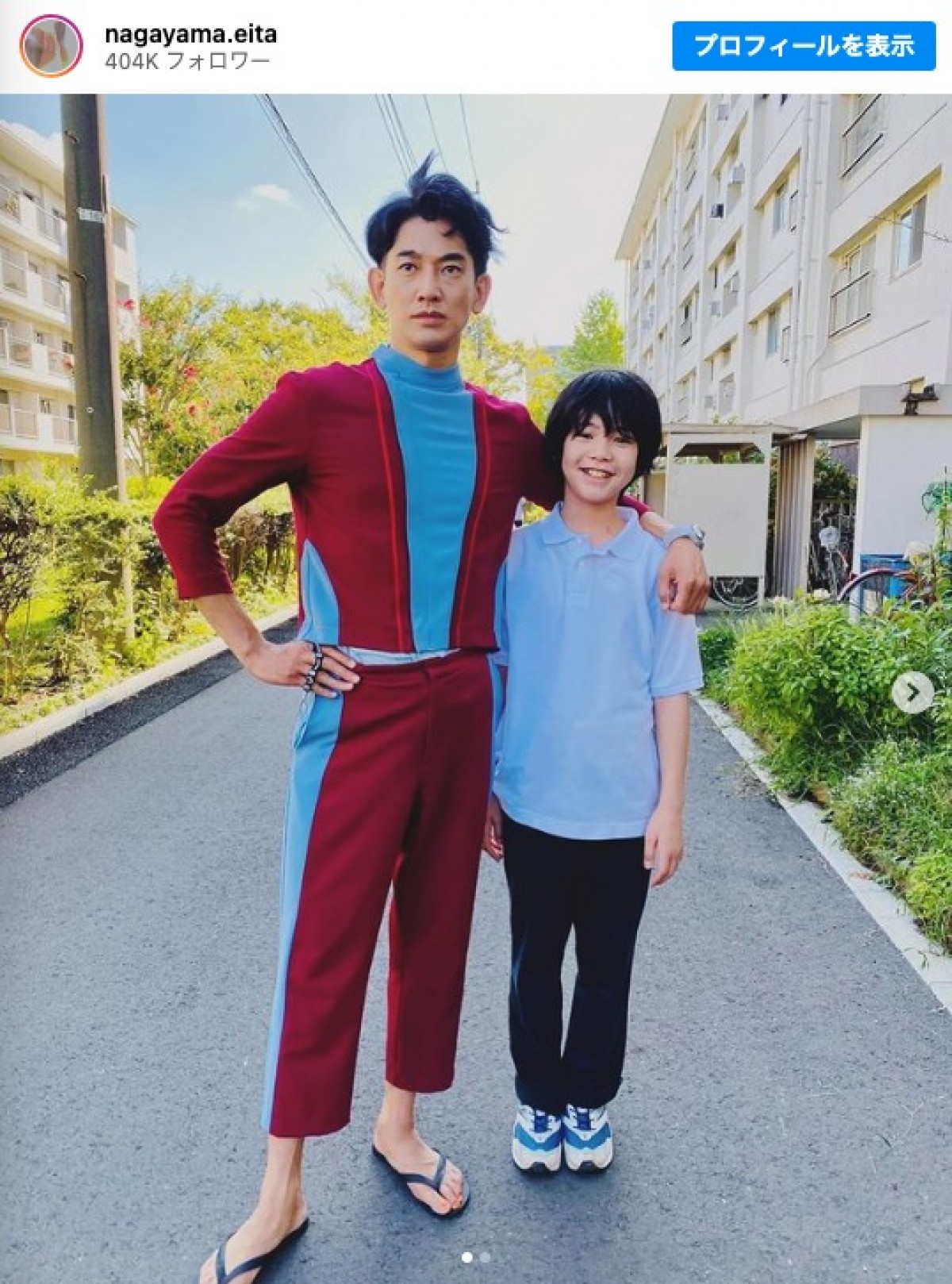 永山瑛太、『怪物』で共演の“怪優”柊木陽太と2ショット「ご縁です」