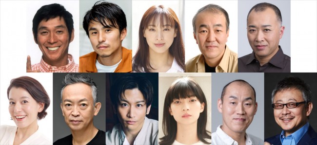 『IMM THEATERこけら落とし公演　斑鳩の王子ー戯史　聖徳太子伝ー』に出演する（上段左から）明石家さんま、中尾明慶、音月桂、温水洋一、八十田勇一（下段左から）瀬戸カトリーヌ、黒須洋嗣、一色洋平、田中真琴、山西惇、松尾貴史