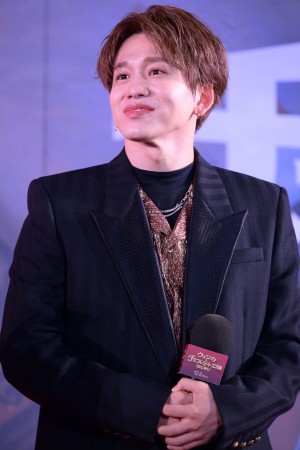 映画『ウォンカとチョコレート工場のはじまり』チョコレート・カーペット・イベントに登壇した日本語吹き替えキャストの花村想太（Da-iCE）