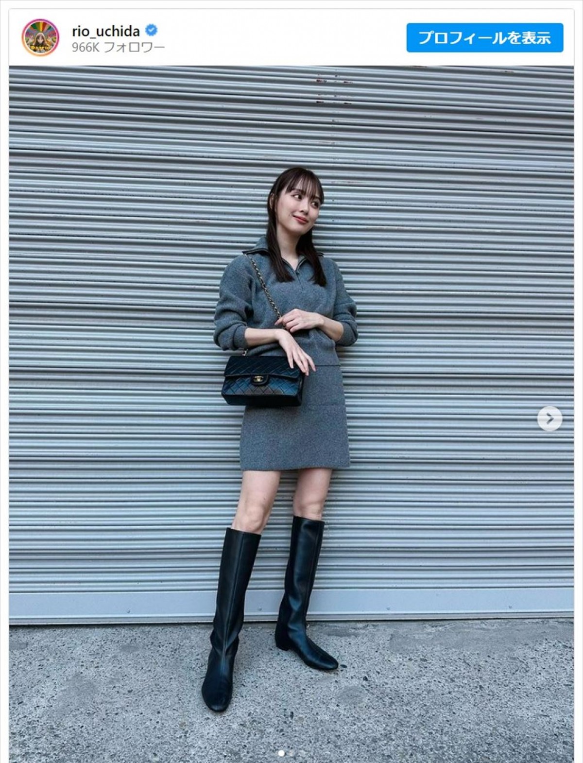 内田理央、美脚際立つ私服ショットにファン「UNIQLOに見えないッ！」「限界領域がまぶしいっ」