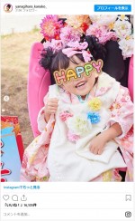柳原可奈子、3歳長女の七五三をお祝い ※「柳原可奈子」インスタグラム