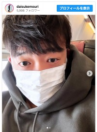 ギャロップ・毛利大亮のイメージ激変イケメンショット　※「ギャロップ・毛利大亮」インスタグラム