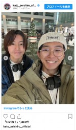 （写真左から）加藤憲史郎、加藤清史郎　※「加藤清史郎」インスタグラム