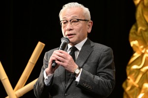 河毛俊作監督、映画『仕掛人・藤枝梅安』完成披露試写会に登場