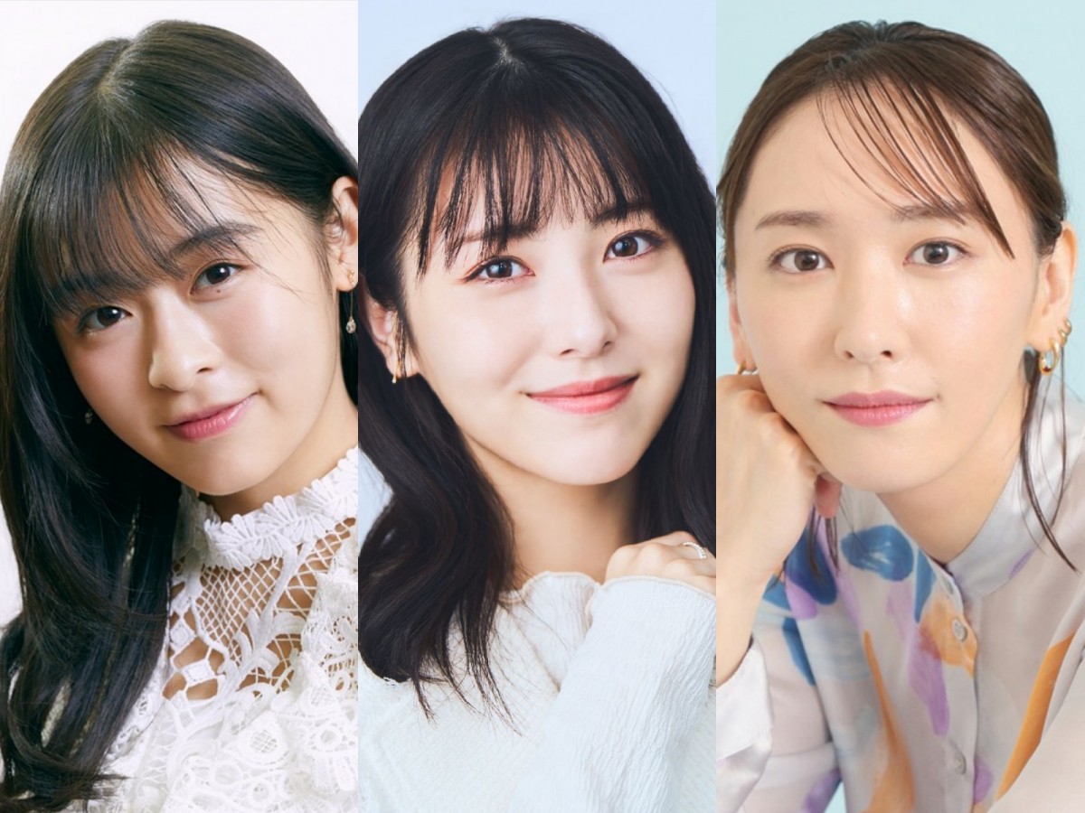 (左から)森七菜、浜辺美波、新垣結衣