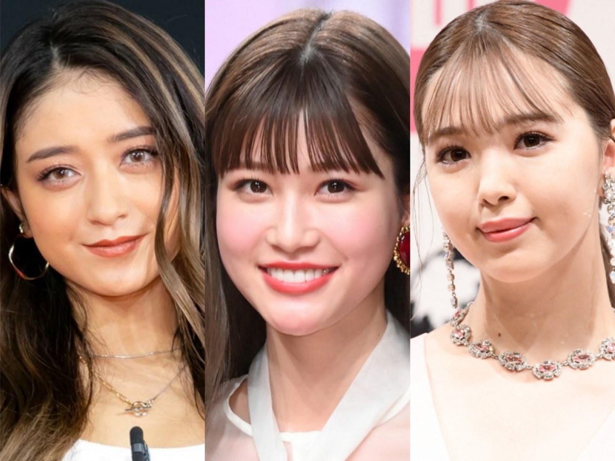 (左から)みちょぱ、生見愛瑠、藤田ニコル