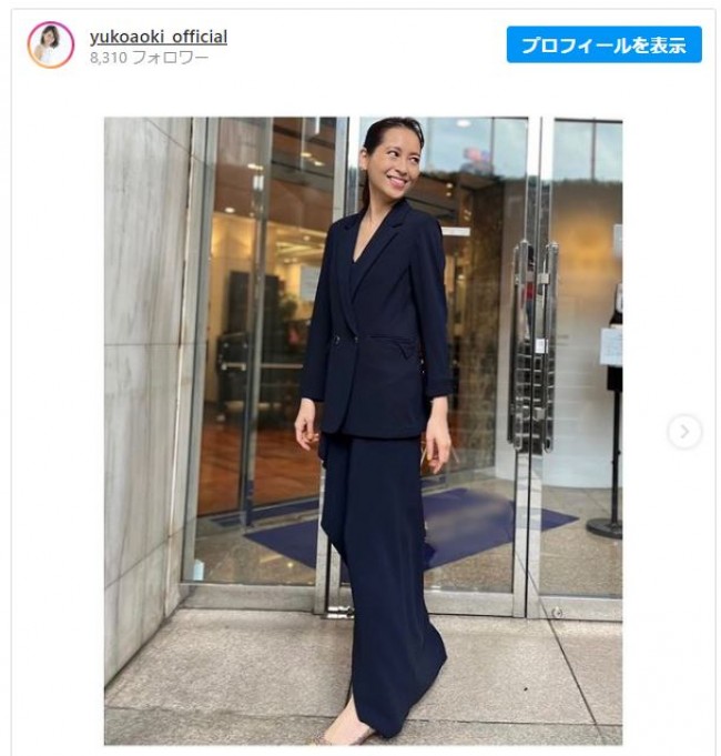 ピアノ演習会に出席　青木裕子、エレガントなドレス×ジャケット　※「青木裕子」インスタグラム