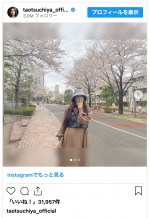 土屋太鳳、赤坂5丁目ミニマラソンのコースで笑顔　※「土屋太鳳」インスタグラム