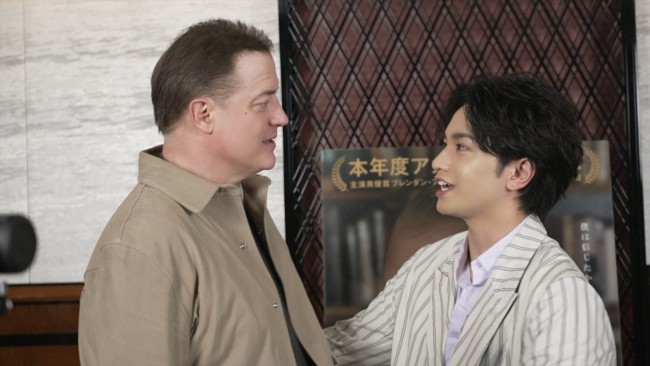 『中島健人の今、映画について知りたいコト。』(左から)ブレンダン・フレイザー、中島健人