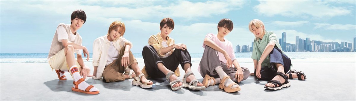 HiHi Jets、全員そろって初テレビCM＆新曲も！　仲良し5人“ほぼ日常”が垣間見られる「ORTR」新CM