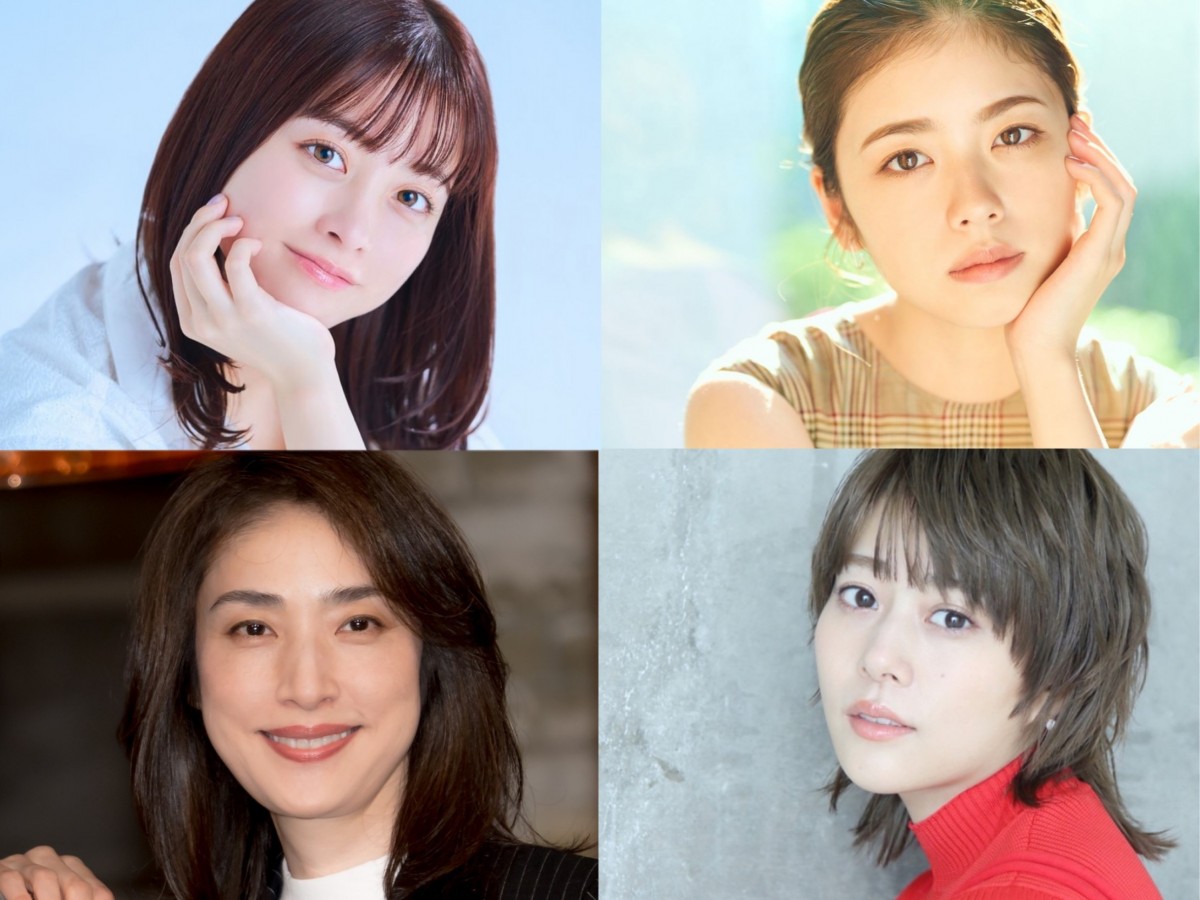(左上から時計回りで)橋本環奈、小芝風花、高畑充希、天海祐希