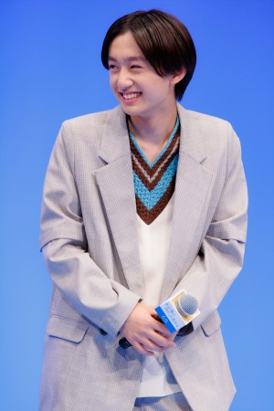 大西利空、映画『水は海に向かって流れる』完成披露試写会に登場