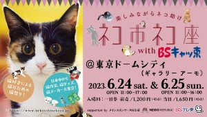 東京ドームシティで“日本最大級の保護猫イベント”開催へ！　猫まみれの商店街やライブなど