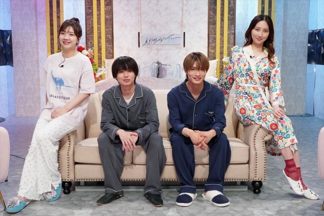 『夜中3時のイケメンサマー Season3』より(左から)3時のヒロイン・福田麻貴、HiHi Jets・井上瑞稀、美 少年・那須雄登、ファーストサマーウイカ
