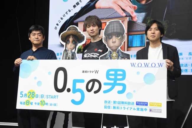 トークショーに登壇した(左から)沖田修一監督、SZ_Shinami(SCARZ)、玉澤恭平監督